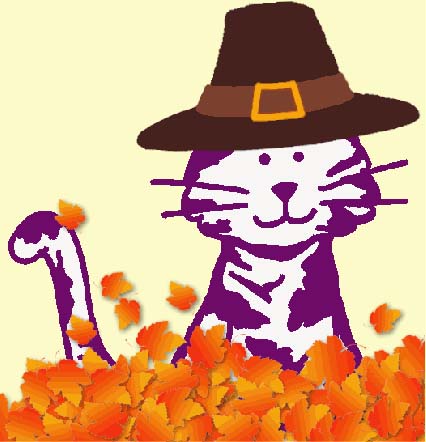 Pilgrim Purple Cat by Purple Cat Arts