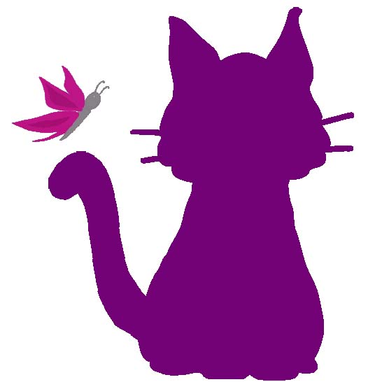 Animated Purple Cat by Purple Cat Arts